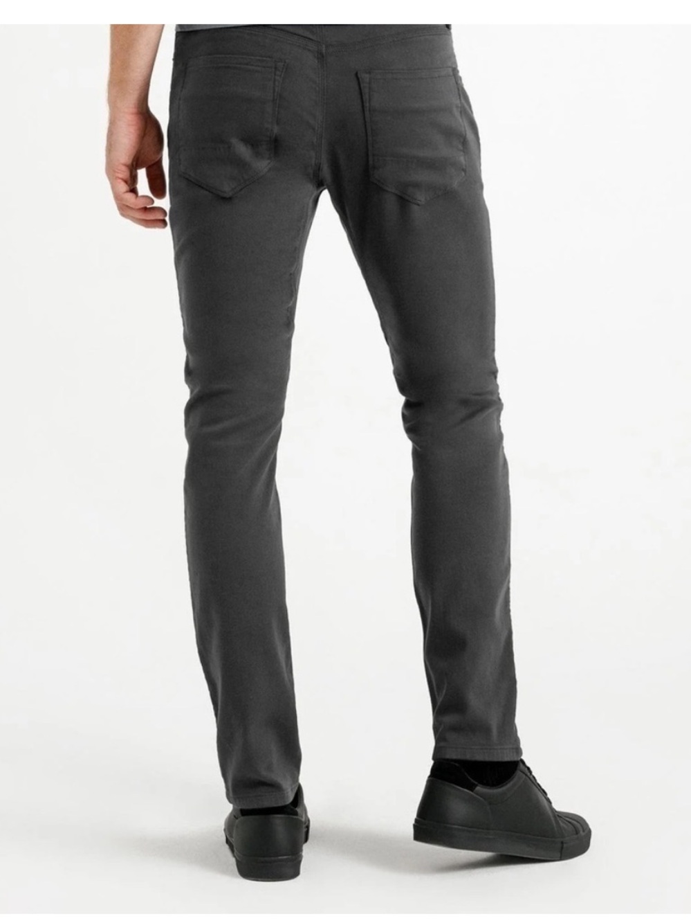 Michael Kors Parker Slim Fit Pants Charcoal Grey Herringbone, size 36x30